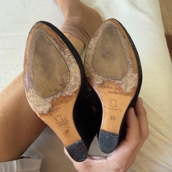 REVOLVE Pura Lopez Black Suede Wedge Boots. Great comfortable Sexy ❤️ - Picture 9 of 12